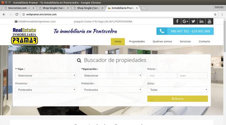 Inicio - Web cliente